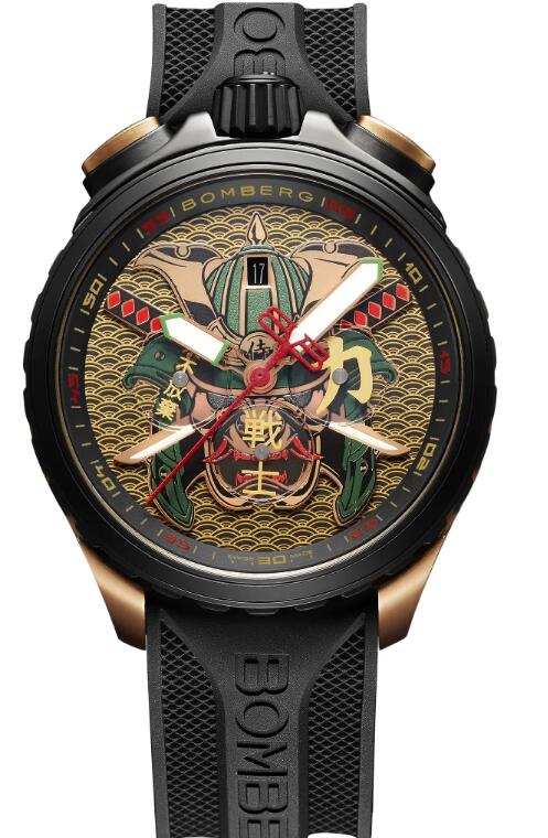 Bomberg BOLT-68 HERITAGE GOLDEN SAMURAI BS45CHPPKBA.071-1.12 Replica Watch